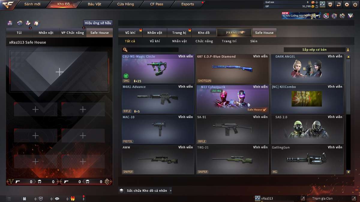 shop acc cf uy tin gia re